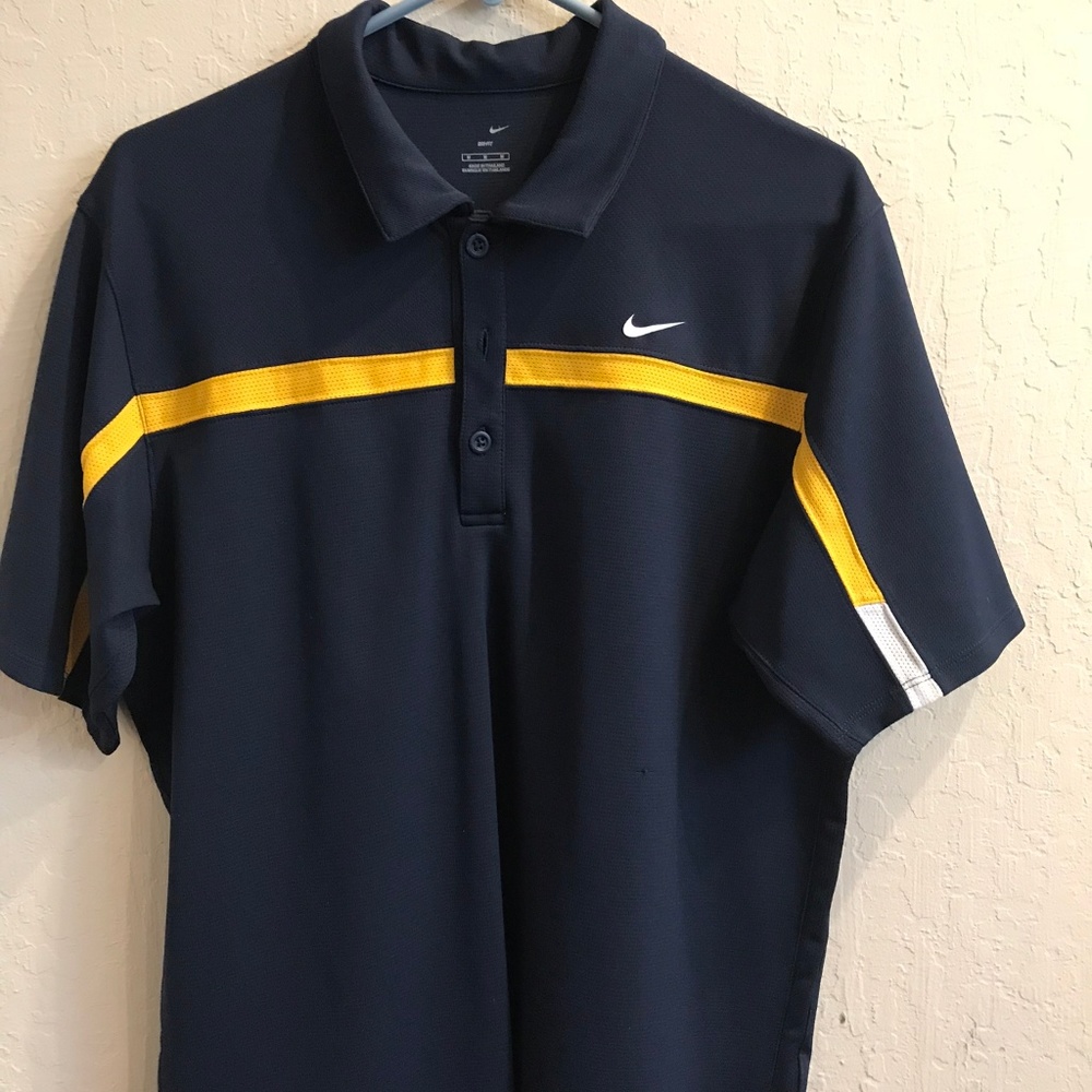 Nike Dri-fit navy tennis shirt size M
